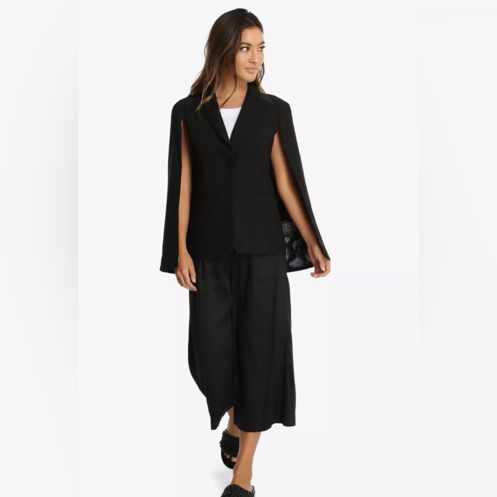 Disney Villains Cape Blazer Women’s Large Black Jacket Torrid Coat Lined - Picture 3 of 16